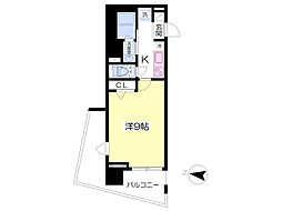リヴィエールK 1Kの間取図画像