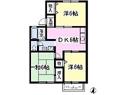 ファミール 3DKの間取図画像