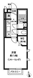 リリーレフア 1Kの間取図画像