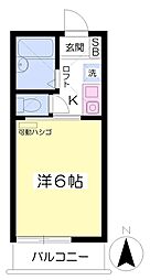 グリーンコート井田 1Kの間取図画像