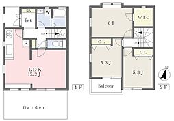 ラヴィーア　Ａ棟 1階3LDKの間取り