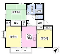 メゾン・クレール 3DKの間取図画像