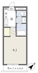 エスパシオ・A 1Kの間取図画像