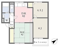 ロワイヤルMI 3DKの間取図画像