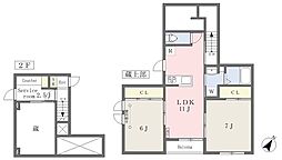 間取図画像 2SLDK