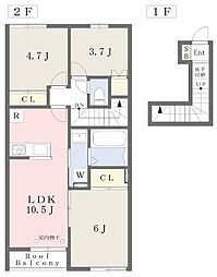 クレセント ノーブル 3LDKの間取図画像