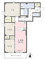 プログレS 3LDKの間取図画像