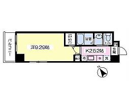 ワイ・アール新横浜駅前ハイツ 1Kの間取図画像