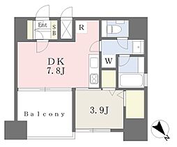 中区相生町6丁目PJ 1DKの間取図画像