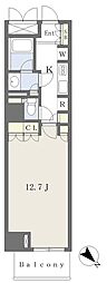 ジェナルニューヨコハマ 1Kの間取図画像