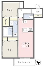 六角橋1丁目マンション 2LDKの間取図画像