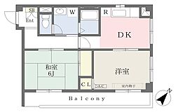 間取図画像 2DK