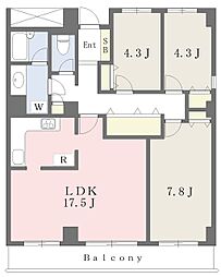 エレガンス浦和 3LDKの間取図画像