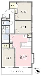 ソレイユ 3LDKの間取図画像