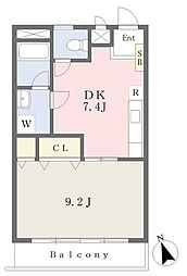アヴァンセ南浦和 1DKの間取図画像