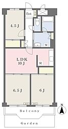 レジデンス武蔵浦和 3LDKの間取図画像