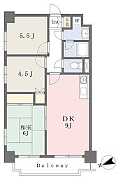 グリーンハイツ参番館 3DKの間取図画像