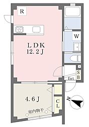 サイドクレスト 1LDKの間取図画像