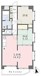 メゾン・ルビー 2LDKの間取図画像