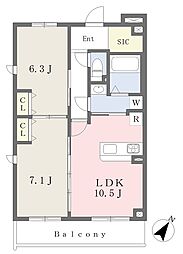 HK大宮 2LDKの間取図画像