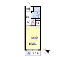 ビセンテ・ハウス 1Kの間取図画像