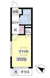 ビセンテ・ハウス 1Kの間取図画像