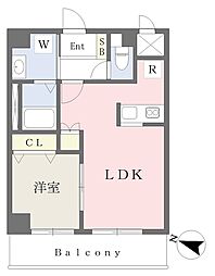 Buhne与野 1LDKの間取図画像