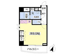 ナビハウス ワンルームの間取図画像
