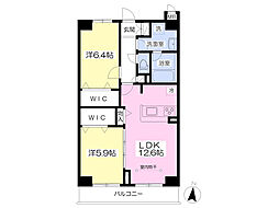 ソレアードＬ・Ｔ 1階2LDKの間取り