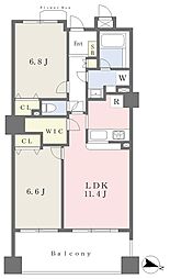 ドメイン浦和 2LDKの間取図画像