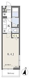 F.AzaleaGamo 1Kの間取図画像