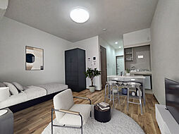 アビタシオンII 201 2階ワンルームのリビング/ダイニング