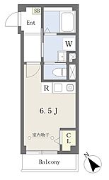 仮）ふじみ野市上福岡1丁目　新築ＰＪ 403 4階ワンルームの間取り