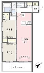 HumanCrest 2LDKの間取図画像