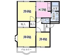 オリオンハイツC 3Kの間取図画像