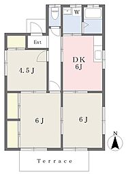 鈴木様戸建貸家Ｂ 1階3DKの間取り