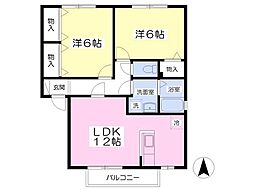 間取図画像 2LDK