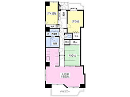エクシール東宿郷 3LDKの間取図画像