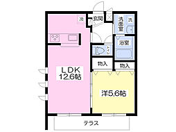 メゾン・ド・シャルマン 1LDKの間取図画像