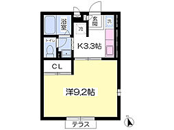 Ｋ・ｈｏｕｓｅ 1階1Kの間取り