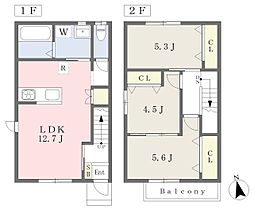 ウィローハウス 1階3LDKの間取り