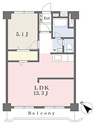 大和サンハイツ 1LDKの間取図画像