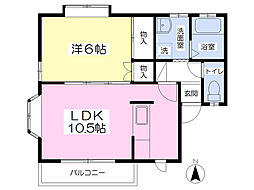 間取図画像 1LDK