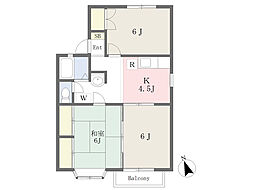グローバル　ハイツ 1階3Kの間取り