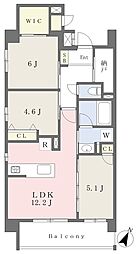 （仮称）宮城野区新田東一丁目 5階3LDKの間取り