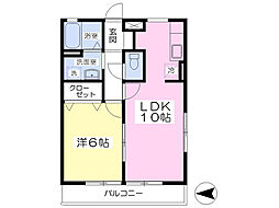 セジュールL3 1LDKの間取図画像