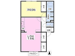 ハイツピロット 1LDKの間取図画像