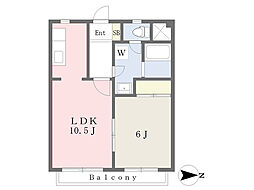 間取図画像 1LDK