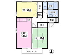 ショーリン五番館 2DKの間取図画像