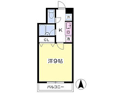 ロイヤルパレス駅西 1Kの間取図画像